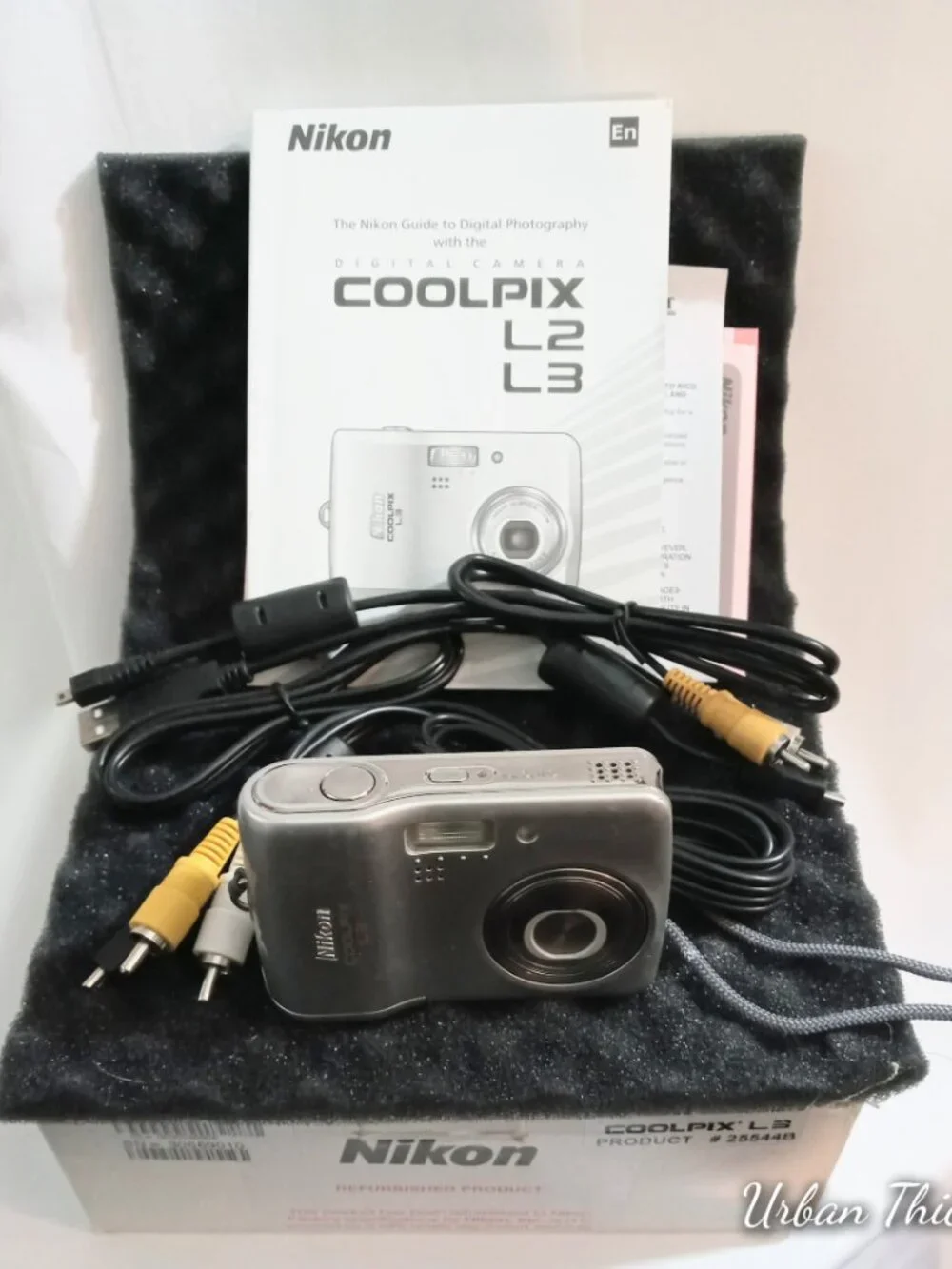 Nikon COOLPIX L3 5.1MP Digital Camera Bundle w/ Box Manual Cables Tested